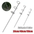 Portable Fishing Rod Holder Stainless Steel Ground Spike Rest Stand 30/40/50cm