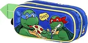 Ninja Turtles Mates-3D Double Pencil Case, Green, Green, One Size, 3D Double Pencil Case Mates