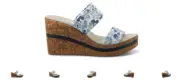 Onex Anastasia Blue Floral Wedge Sandal Women's sizes 5-11/NEW!!!