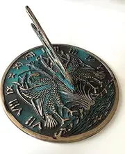 Brass Swan Sundial - 10" Dia Vintage Sun Dial for Home & Garden - Outdoor Decor