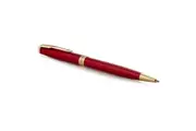 PARKER Sonnet Ballpoint Pen - Red Lacquer with Gold Trim