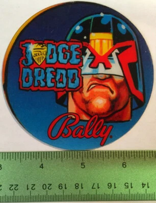 Genuine Judge Dredd Pinball Game Promo Plastic Speaker Cutout NOS Face Bally A22