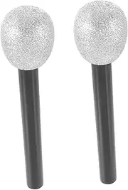 2pcs Glitter Microphone Safe Microphone Models for Fun Pretend Play Props for Dance Parties Cosplay and Performances