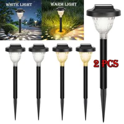 LED Solar Pathway Lights Outdoor Garden Lawn Waterproof Landscape Decor Lamp