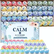 Bath Bombs Gift Set, 50 PCS Natural Essential Oils Bath Bombs for Women, Kids