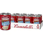 Campbell’s Chunky Soup New England Clam Chowder 16.3 Oz Can (Case of 8)