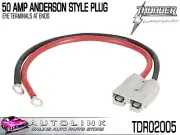 THUNDER 50 AMP ANDERSON STYLE PLUGS - EYE TERMINALS AT END ( TDR02005 )