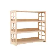 Montessori Bookshelf Toy Shelf Kids Storage Organizer for Toys Book 4Tier