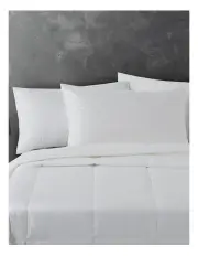 [Natural Home] Cotton Pillow Protector in White