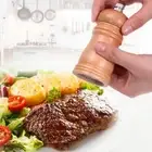 4 Inch Pepper Mill Grinder Seasoning Grinding Solid Wood Manual Kitchen Tools
