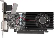 Gaming GT705 2GB Graphics Card, 2GD3 Gaming Graphics Card Video Card, GDDR3 Graphics Card 64bit Quiet Cooling Fan PCI Express 2.0 16X Slot, for Desktop Computer