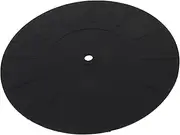 QUMIIRITY Vinyl Turntable Accessory Silicone Static Record Player Cushion Mat for Slip Resistance and Vibration Protection Record Care
