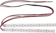 24 LEDs Chassis Light Aluminum Alloy Decorative Light Bar Suitable for 1/10 1/8 Scale RC Model On Off Road Car (赤)