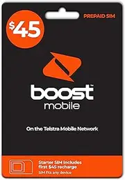 Boost Prepaid Sim Starter Pack $45