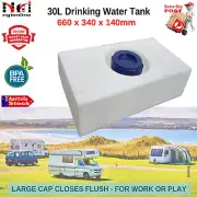 30L PORTABLE DRINKING WATER STORAGE TANK FOR BOAT TRUCKS VANS UTES CARAVANS CAR