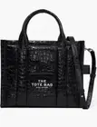 The Tote Bag The Medium Croc Embossed Leather Tote Marc Jacobs Color Black