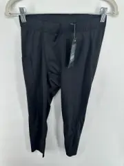 Fabletics Tight Mens Medium The Baseline Tight 3/4 Obsidian Phone Pocket NEW