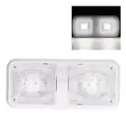 RV Interior Light 2 Dome LED Ceiling Light 600lm With 3 Way Switch DC 12V Fo LLI
