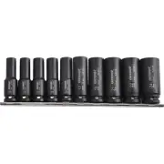 Kincrome 10 Piece 1/2" Square Drive Deep Impact Socket Set