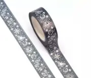 Midnight Blue Tarot Elements Silver Foil Washi Tape