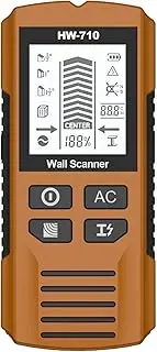 Multifunctional Handheld Metal & Wall Detector, Security Scanner Wand, Portable Stud Finder, Customizable Detection Settings, Audio and Vibration Alerts, 15cm/5.91 Inches, for Construction