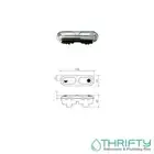Caroma Series 2000 Chrome Toilet Cistern Button 405167C bezel & screw included