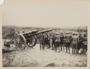 REPRINT OF ORIGINAL WWI PHOTO OF BATTLE OF FLANDERS