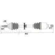 Protex Drive Shaft - Transverse - PSA901A