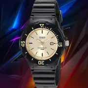 Casio LRW-200H-9EV Ladies Gold Analog Watch Multi Colors 100M WR with Date New