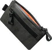 [ALPAKA] Zip Pouch X-Pac - RFID-Blocking Small Cash and Card Zip Wallet with Weatherproof Fabrics, EDC Pouch for Men Travel with Smooth-Glide YKK Zipper,Dark Green