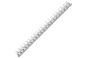 Rexel Plastic Binding Comb Round 21 Loop 20mm A4 White Box 100