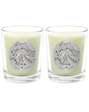 Qualitas Candles Black Currant Two Scented Beeswax Candle Set