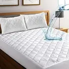 100% Waterproof Quilted Mattress Protector King, Fitted King Waterproof Mattr...