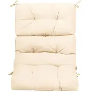 Giantex Patio Chair Seat Pads Cushion w/Non-slip Rope Belts High Back Chair Indoor & Outdoor Beige
