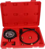 JUMPLAWN 1set Auto Vacuum Gauges for Car Maintenance Accurate Pressure Measurement Instruments Double Scale Dial and Protective Cover Essential Automotive Repair Tool