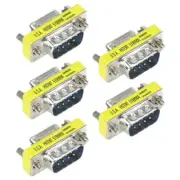 5x DB9 D-SUB RS-232 Male to Female Serial Port Saver Mini DB 9 Adapter