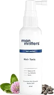 Green Velly Man Matterrs 3% Redensyl Hair Tonic with Biotin & Saw Palmetto for Men, Reduces Hair Fall, Promotes Hair Development, DHT Blocker, Safe & Easy to Use, 60ml