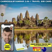 Cambodia Myanmar travel prepaid SIM card| Premium Unlimited data network roaming