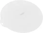 1Pc Extra Large Round Food Grade Silicone Preservation Lids Suction Sealing Covers for Bowls Pans and Plates Microwave Dishwasher Safe Easy Storage Design White