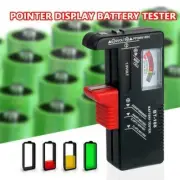 Battery Tester Universal Volt Checker AAA, AA, C, D, Perfect 9V&Button M3J4