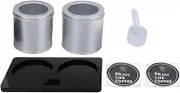 Coffee Canister Airtight Sealed Container proof Tea Organizer Food Storage Container with Spoon for Kitchen