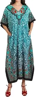 [Miss Lavish London] Boho Chic Long Kaftans for Women - African, Dubai, Moroccan Styles Kaftans – Loungewear & Beach Ready Cover-Ups