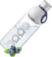 OBELIEF 500ml Glass Water Bottle with Tea Strainer and Carrying Strap, Daily Hydration Bottle for School, Travel, Gym, for Women, Youth (Orchid)