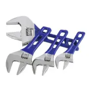 4/5/6/8in Wide Jaw Wrench Adjustable Shifter Spanner Heavy Duty Stubby Hand Tool