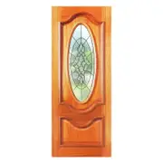 Woodcraft 2040 x 820 x 40mm Entrance Door Olivia Leadlight Glass TGR01CBLK