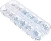 100pcs Sheep Eye Screw Nails Hooks DIY Small Adornments Corrosion-Resistant Sheep Eye Screw Pin Storage Box