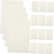 TEHAUX 60pcs Thick Page Filler Paper Inserts Refillable Loose Leaf Notebook Binder Refill Blank Lined Paper for Efficient Organization and Smooth Writing Experience