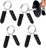 AONAYO Pack of 4 Dumbbell Clasps, 30 mm, Dumbbell Quick Release 30 mm, Standard Dumbbell Spring Lock, Weights Dumbbell Lock Head, Suitable for Lifting Weights, Strength Training, Barbell