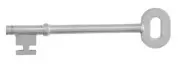 replacement skeleton key for Tradco lane type pressed metal lock TH 2001/22
