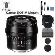 TTARTISAN 50mm F1.2 APS-C Lens M Mount For Canon EOS M M1 M2 M3 M5 M6 M50 Camera
